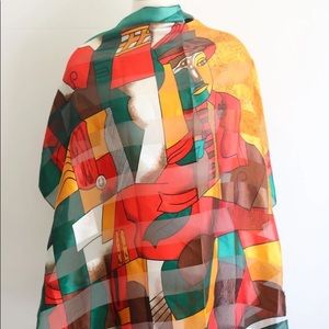 Vintage Picasso silk scarf